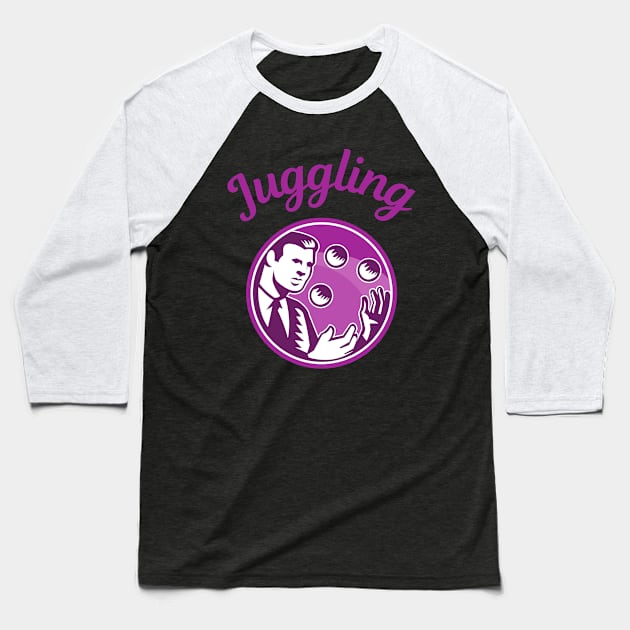 Juggling - Jonglage Ball Jonglieren Baseball T-Shirt by Maggini Art